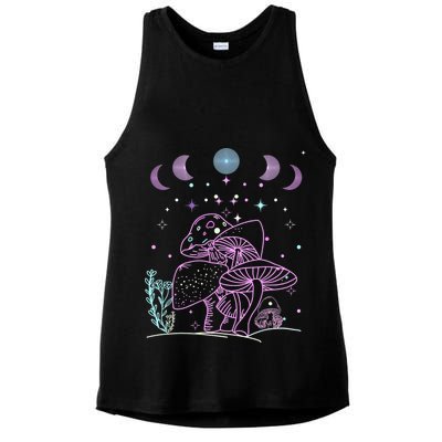 Pastel Goth Goblincore Aesthetic Dark Academia Cottagecore Ladies PosiCharge Tri-Blend Wicking Tank