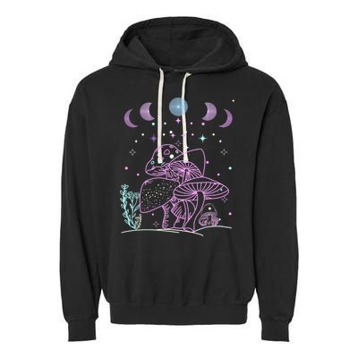 Pastel Goth Goblincore Aesthetic Dark Academia Cottagecore Garment-Dyed Fleece Hoodie