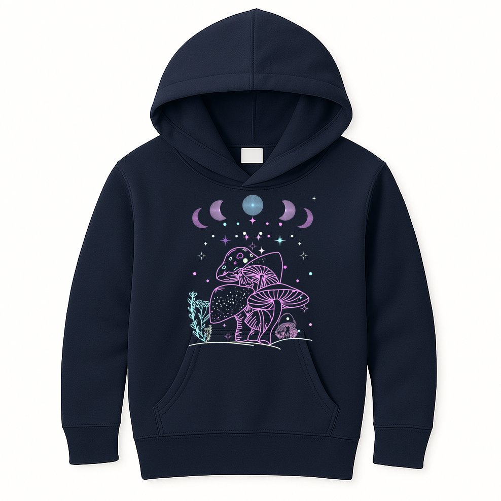 Pastel Goth Goblincore Aesthetic Dark Academia Cottagecore Kids Hoodie