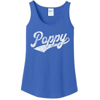 Poppy Gift Grandpa Dad Birthday Fathers Day Funny Humor Gift Ladies Essential Tank