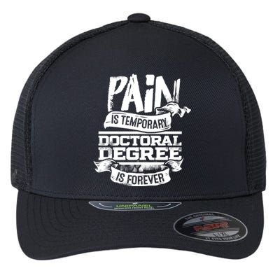 Phd Graduate Gift Idea Funny Doctoral Degree Gift Flexfit Unipanel Trucker Cap