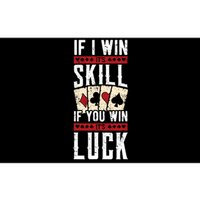 Poker Gambling Gambler Casino Card Game Hand Bluff Fold Bumper Sticker