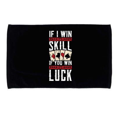 Poker Gambling Gambler Casino Card Game Hand Bluff Fold Microfiber Hand Towel