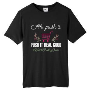 Putcute Giftitcute Giftrealcute Giftgood Friday Crew Squad Shopping Black Cart L Tall Fusion ChromaSoft Performance T-Shirt