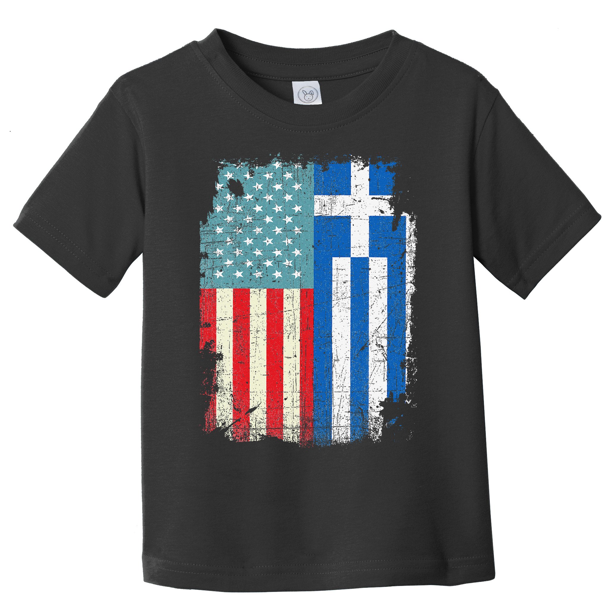 Proud Greek Heritage American Greek Flag Pride Gifts Idea Toddler T-Shirt