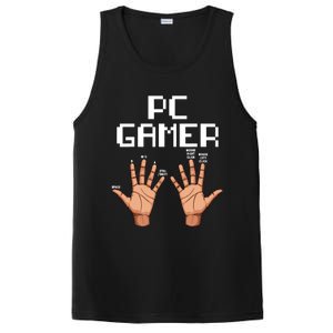 Pc Gamer Hands Funny Computer Video Gaming Lovers Gag Outfit PosiCharge Competitor Tank