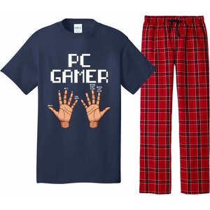 Pc Gamer Hands Funny Computer Video Gaming Lovers Gag Outfit Pajama Set