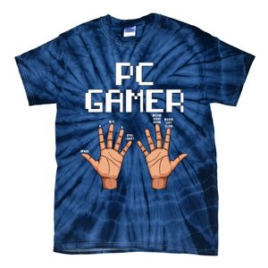 Pc Gamer Hands Funny Computer Video Gaming Lovers Gag Outfit Tie-Dye T-Shirt