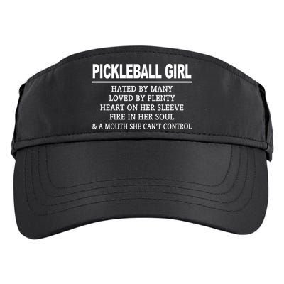 PICKLEBALL GIRL HATED BY MANY Adult Drive Performance Visor
