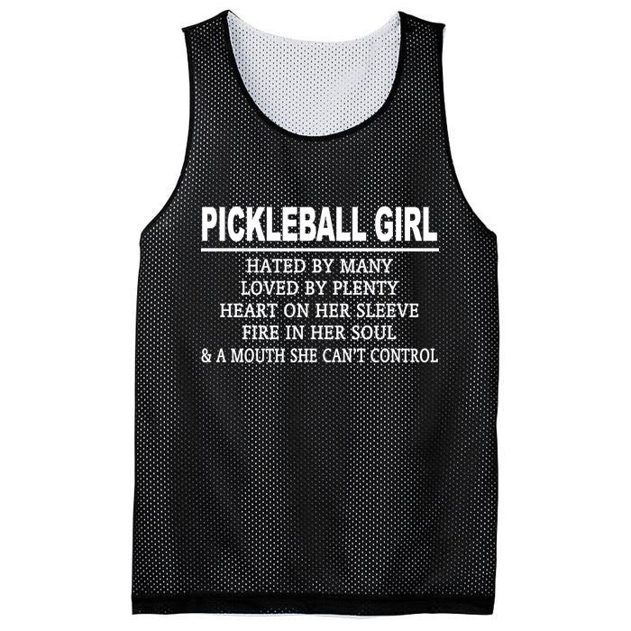 PICKLEBALL GIRL HATED BY MANY Mesh Reversible Basketball Jersey Tank