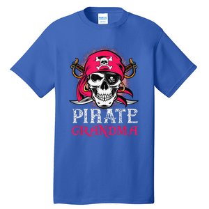 Pirate Grandma Halloween Skull Pirate Costume Family Tall T-Shirt