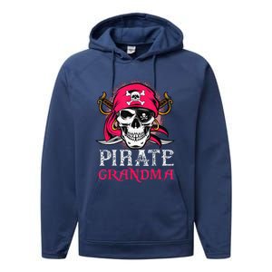 Pirate Grandma Halloween Skull Pirate Costume Family Performance Fleece Hoodie