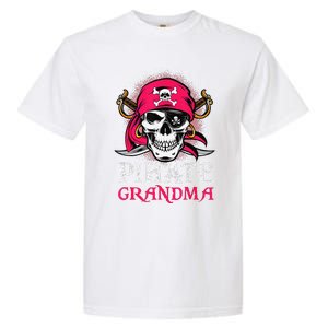 Pirate Grandma Halloween Skull Pirate Costume Family Garment-Dyed Heavyweight T-Shirt