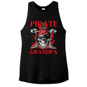 Pirate Grandpa Happy Father Day Matching Family Pirate Lover Ladies PosiCharge Tri-Blend Wicking Tank