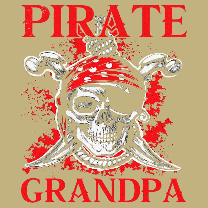 Pirate Grandpa Happy Father Day Matching Family Pirate Lover Cooling Performance Crew T-Shirt