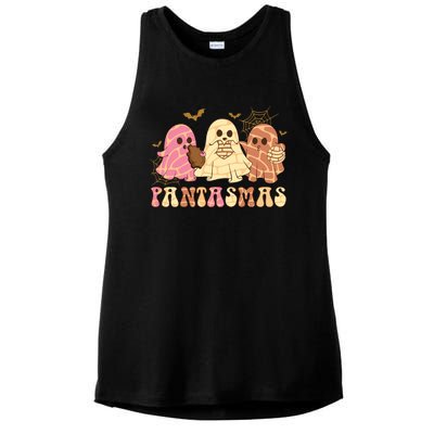 Pantasmas Ghost Halloween Pan Dulce Mexican Pan Tasmas Ladies PosiCharge Tri-Blend Wicking Tank