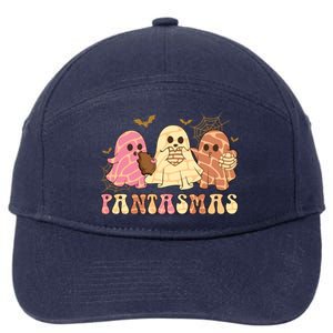 Pantasmas Ghost Halloween Pan Dulce Mexican Pan Tasmas 7-Panel Snapback Hat