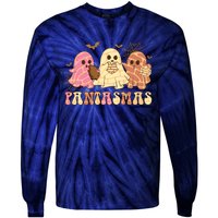 Pantasmas Ghost Halloween Pan Dulce Mexican Pan Tasmas Tie-Dye Long Sleeve Shirt