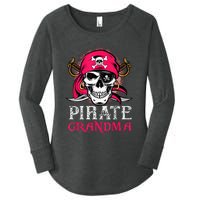 Pirate Grandma Halloween Skull Pirate Costume Family Women's Perfect Tri Tunic Long Sleeve Shirt