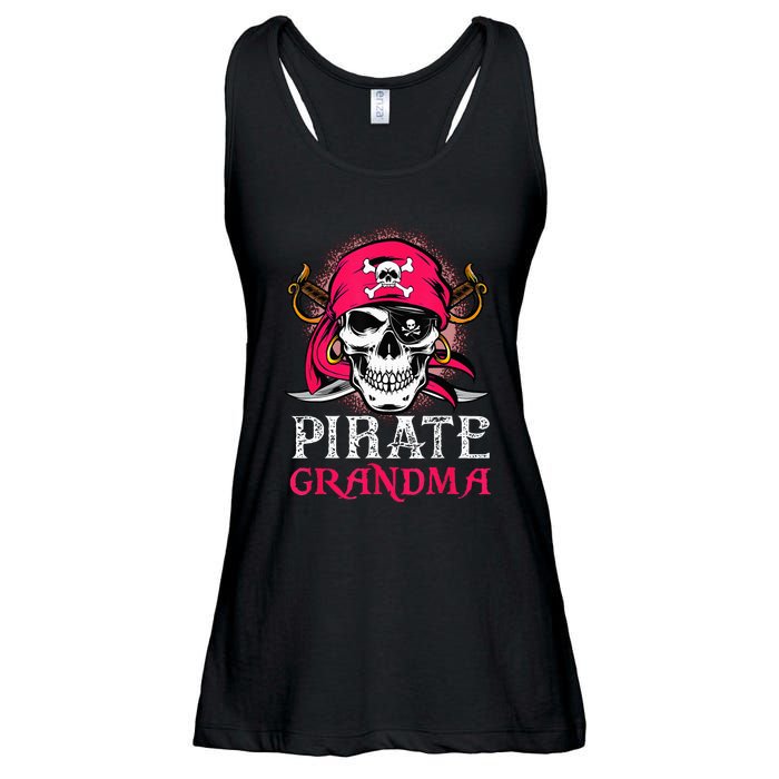 Pirate Grandma Halloween Skull Pirate Costume Family Ladies Essential Flowy Tank