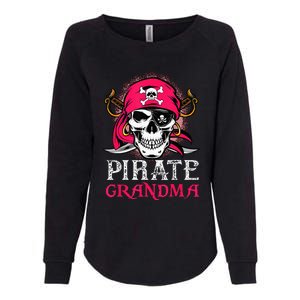 Pirate Grandma Halloween Skull Pirate Costume Family Womens California Wash Sweatshirt