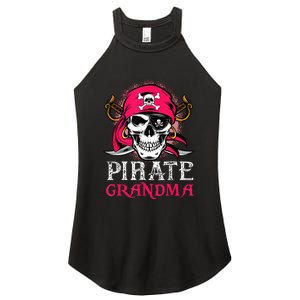 Pirate Grandma Halloween Skull Pirate Costume Family Women's Perfect Tri Rocker Tank