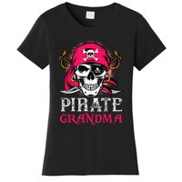 Pirate Grandma Halloween Skull Pirate Costume Family Women's T-Shirt