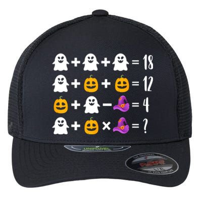 Pumpkin Ghost Halloween Order Operations Quiz Math Teacher Flexfit Unipanel Trucker Cap