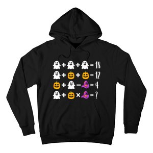 Pumpkin Ghost Halloween Order Operations Quiz Math Teacher Hoodie