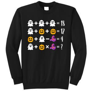 Pumpkin Ghost Halloween Order Operations Quiz Math Teacher Sweatshirt