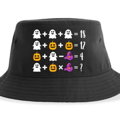 Pumpkin Ghost Halloween Order Operations Quiz Math Teacher Sustainable Bucket Hat