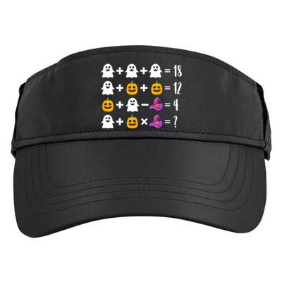 Pumpkin Ghost Halloween Order Operations Quiz Math Teacher Adult Drive Performance Visor