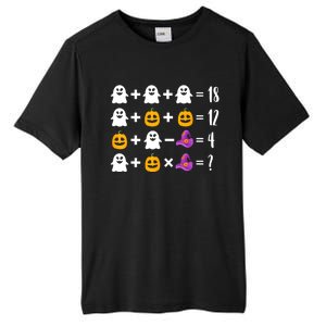 Pumpkin Ghost Halloween Order Operations Quiz Math Teacher Tall Fusion ChromaSoft Performance T-Shirt