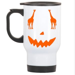 Pumpkin Giraffe Halloween Stainless Steel Travel Mug