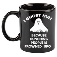 Paranormal Ghost Hunting Send Aaron In Alone Halloween 11oz C Handle Ceramic Mug