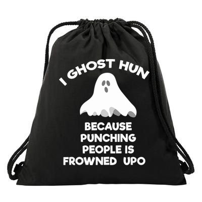 Paranormal Ghost Hunting Send Aaron In Alone Halloween Drawstring Bag