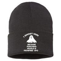 Paranormal Ghost Hunting Send Aaron In Alone Halloween Sustainable Knit Beanie