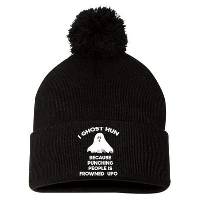 Paranormal Ghost Hunting Send Aaron In Alone Halloween Pom Pom 12in Knit Beanie