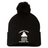 Paranormal Ghost Hunting Send Aaron In Alone Halloween Pom Pom 12in Knit Beanie
