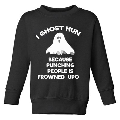 Paranormal Ghost Hunting Send Aaron In Alone Halloween Toddler Sweatshirt