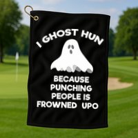 Paranormal Ghost Hunting Send Aaron In Alone Halloween Golf Towel