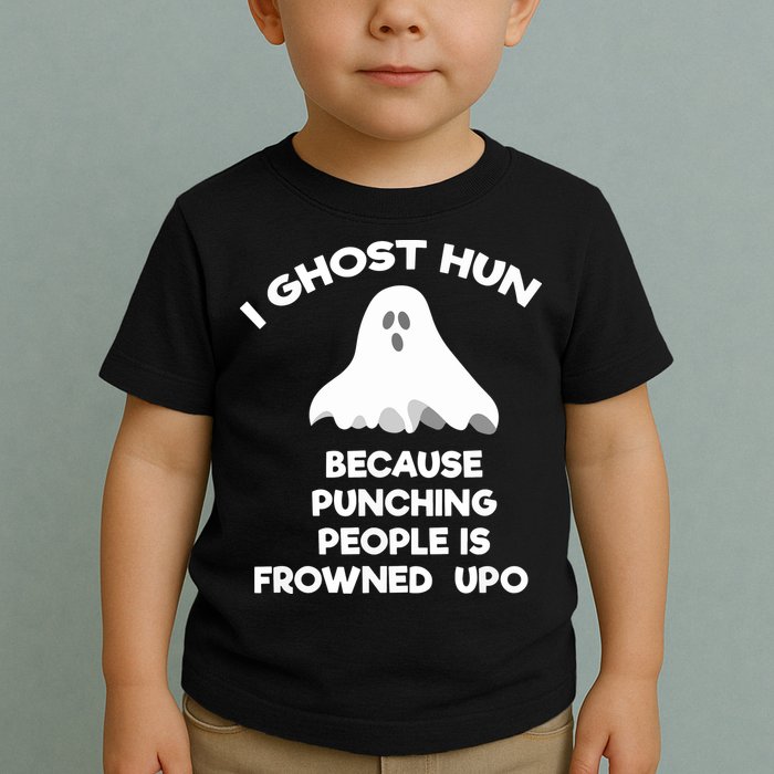 Paranormal Ghost Hunting Send Aaron In Alone Halloween Toddler T-Shirt