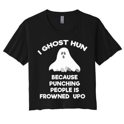 Paranormal Ghost Hunting Send Aaron In Alone Halloween Crop Top