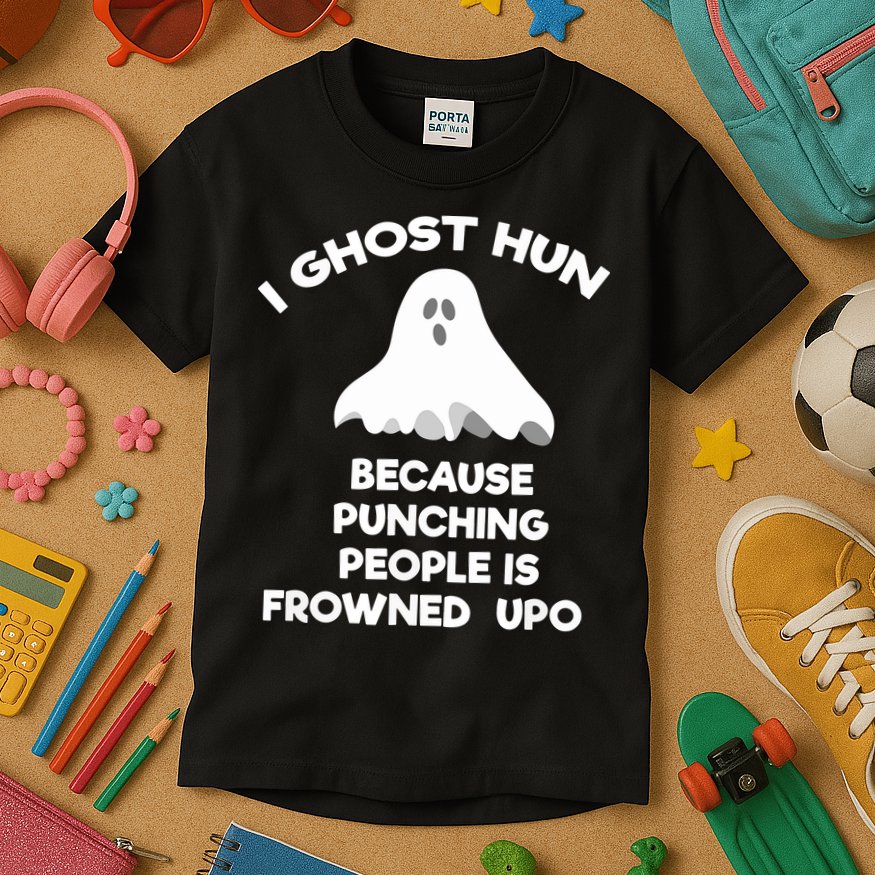 Paranormal Ghost Hunting Send Aaron In Alone Halloween Kids T-Shirt