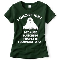 Paranormal Ghost Hunting Send Aaron In Alone Halloween Womens T-Shirt