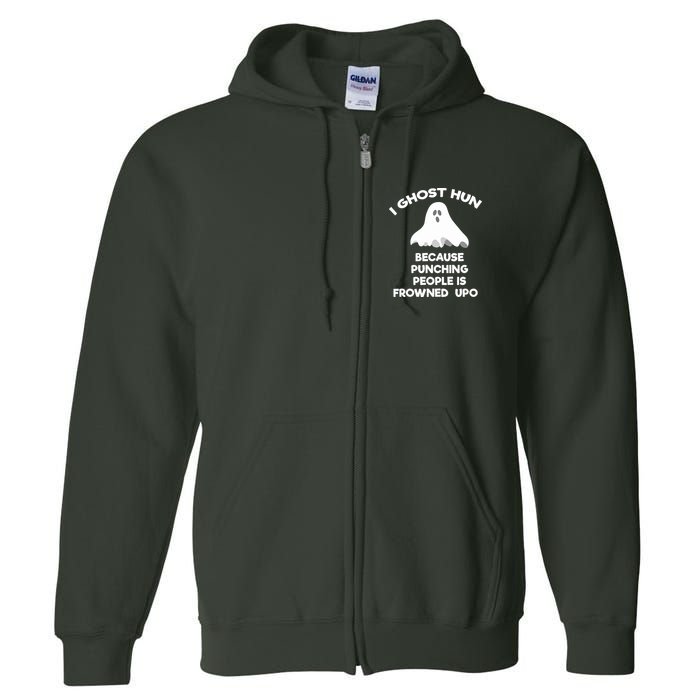 Paranormal Ghost Hunting Send Aaron In Alone Halloween Full Zip Hoodie