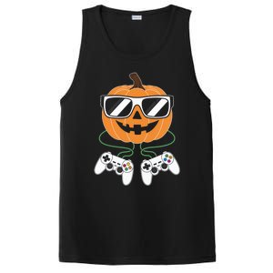 Pumpkin Gamer Halloween Video Game Gaming Controller Funny Gift PosiCharge Competitor Tank