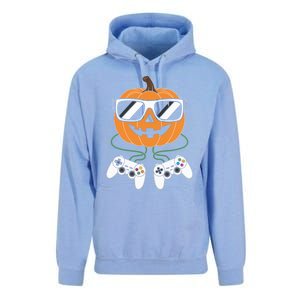 Pumpkin Gamer Halloween Video Game Gaming Controller Funny Gift Unisex Surf Hoodie