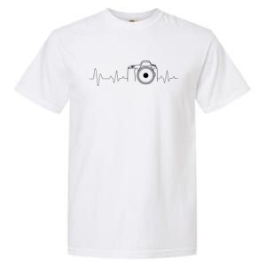 Photographer Gift Idea Heartbeat Photography Camera Garment-Dyed Heavyweight T-Shirt