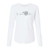 Photographer Gift Idea Heartbeat Photography Camera Womens Cotton Relaxed Long Sleeve T-Shirt